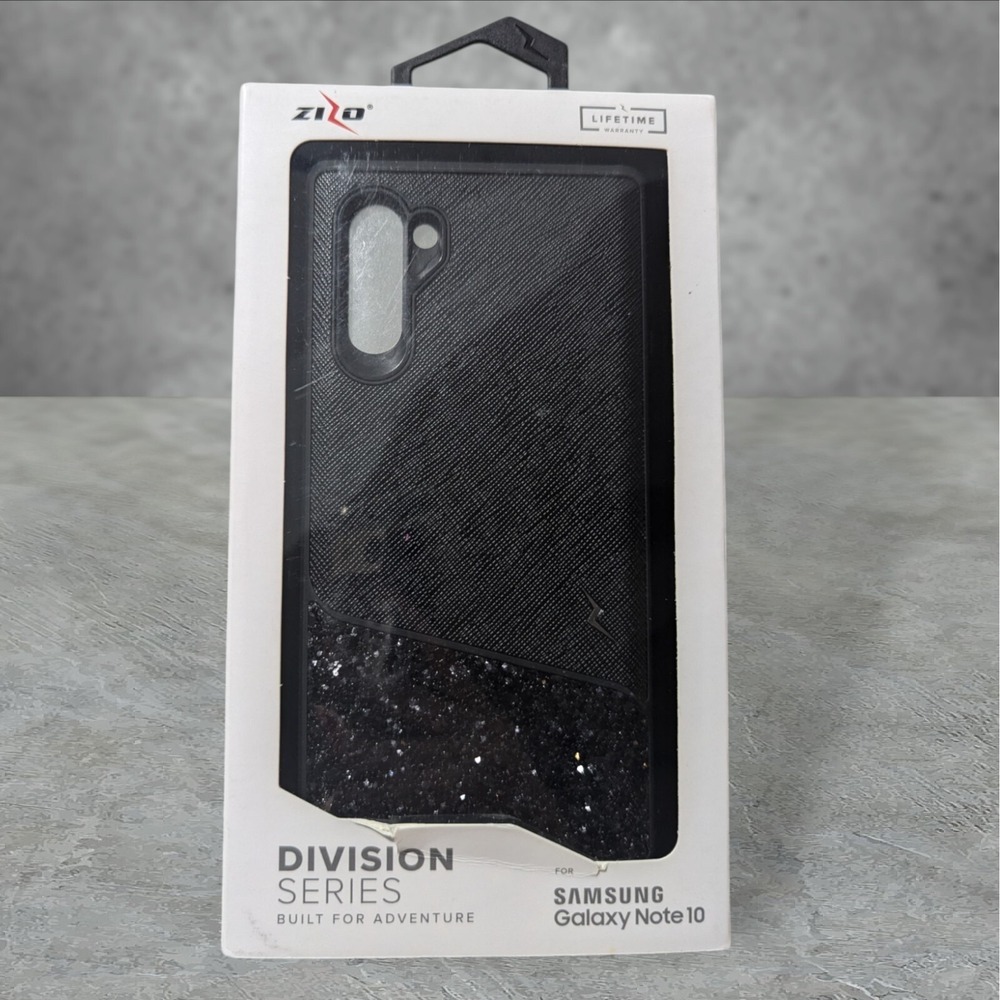 A6 ZIZO Division Series Case For Samsung Galaxy Note10 - Black Glitter
